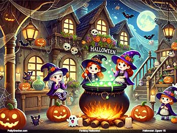 Halloween witches with a brew 15