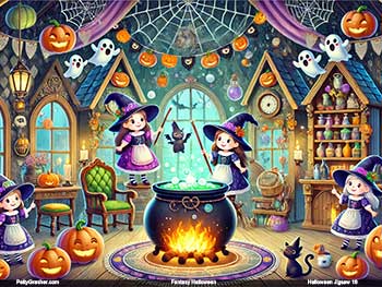 Halloween witches & Ghosts 16
