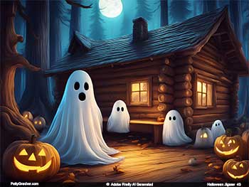 Halloween Ghosts Jigsaw Puzzle #43