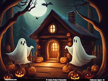 Halloween Ghosts Jigsaw Puzzle #45