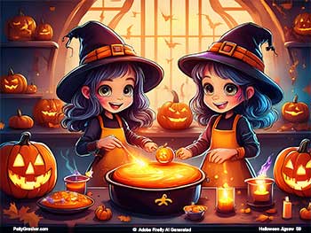 Halloween Witches Jigsaw Puzzle 59